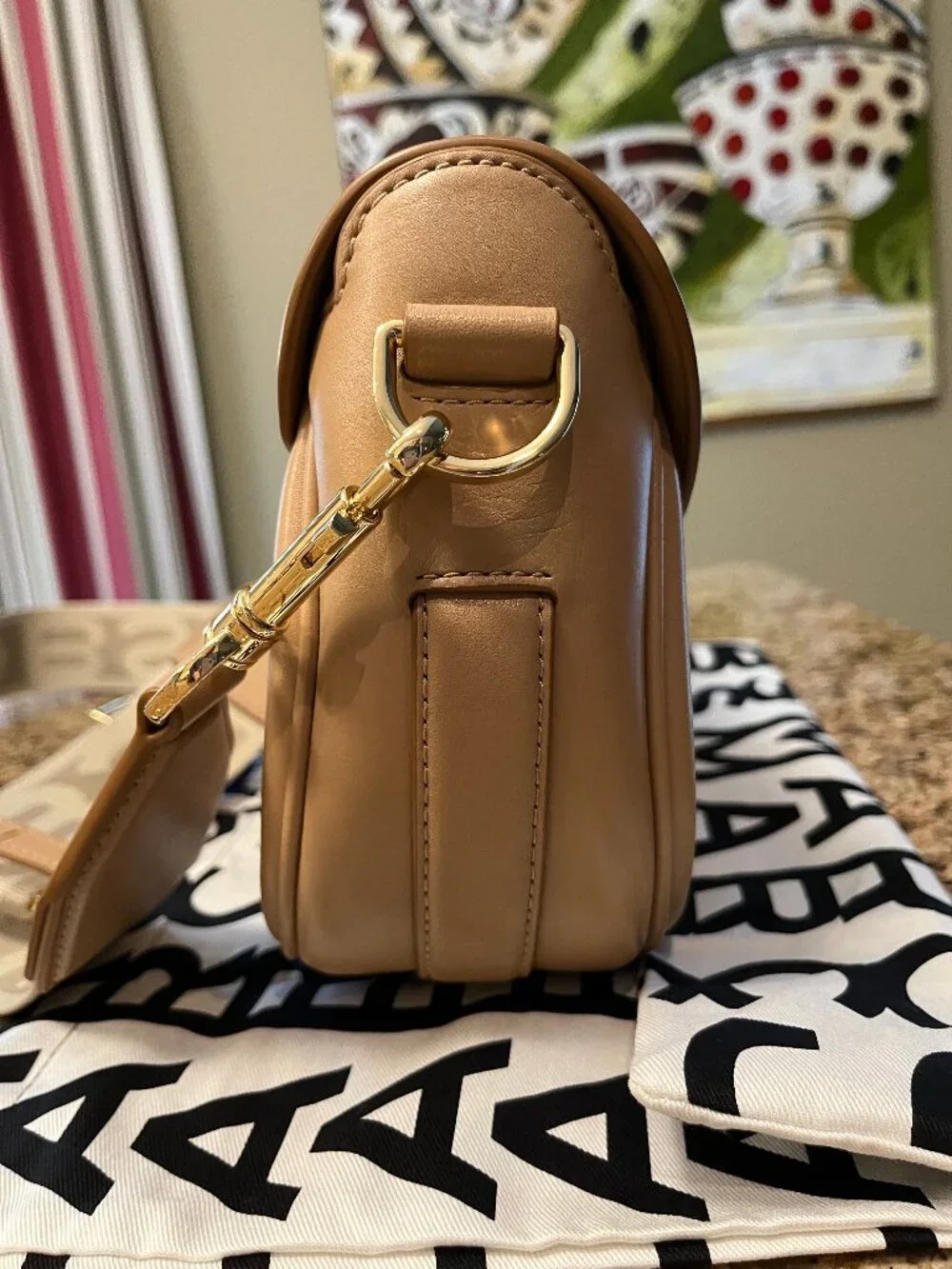 Marc Jacobs Saddle Bag Sz Medium - Leather - Authentic - Picture 9 of 17
